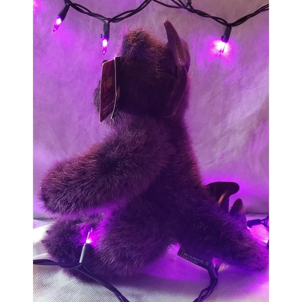 VTG Vermont Teddy Bear Co. PURPLE Jointed Bearanimal Plush The Dinobear RARE